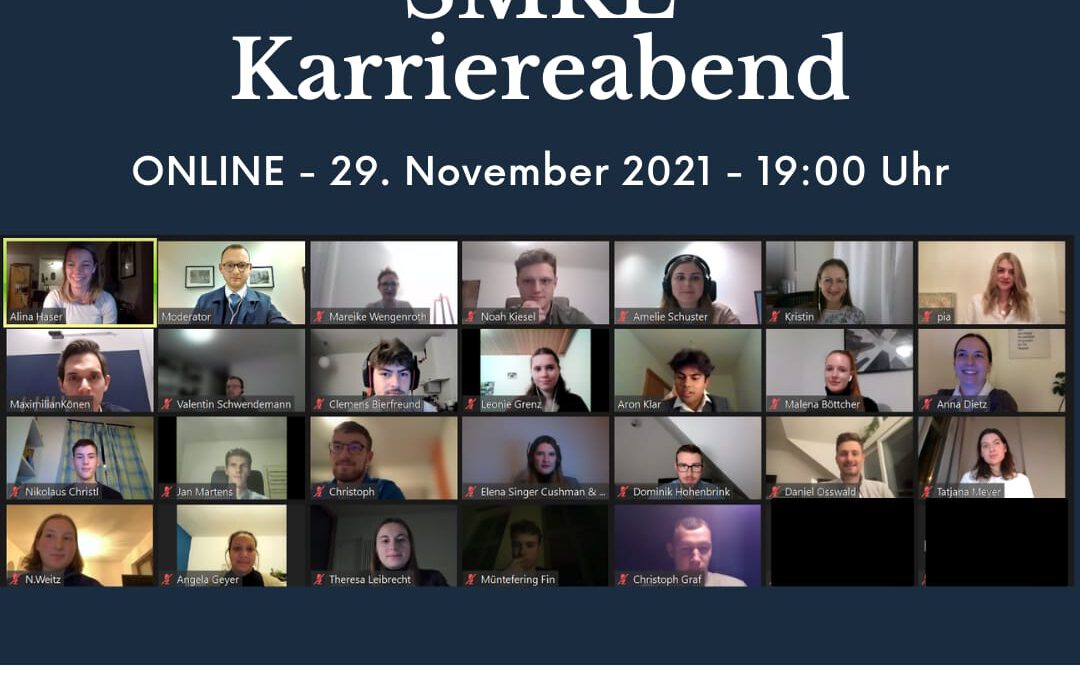 Digitaler SMRE Karriereabend – WiSe 2021/22