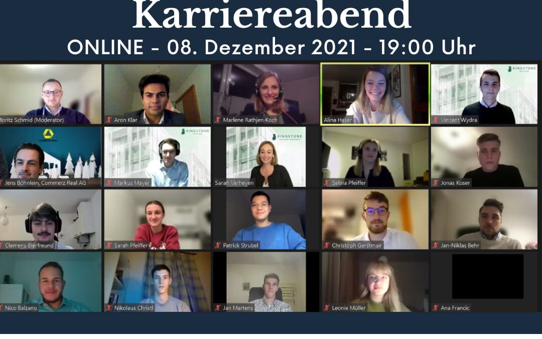 Digitaler SMRE Karriereabend – WiSe 2021/22